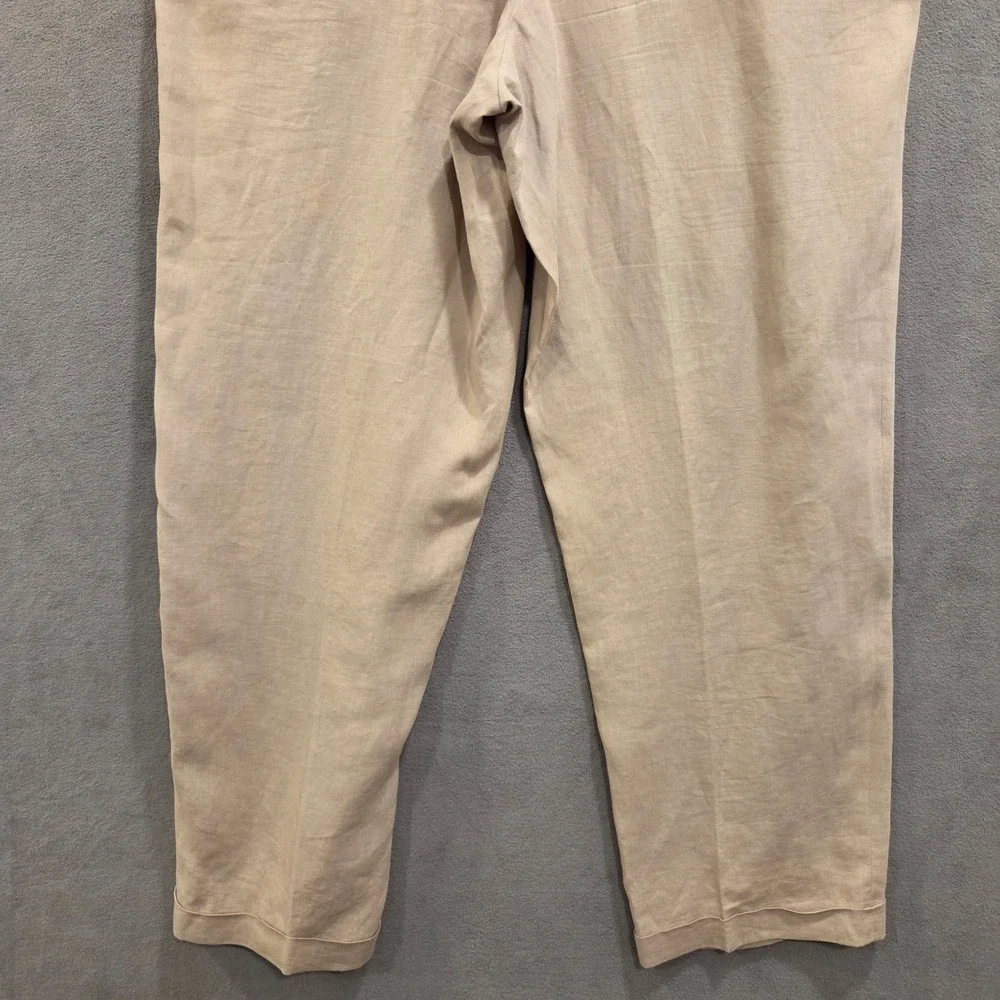 Joseph Laughter Clothier Pleated Linen Trousers Pants Men‎ Size 36x33 Old Money